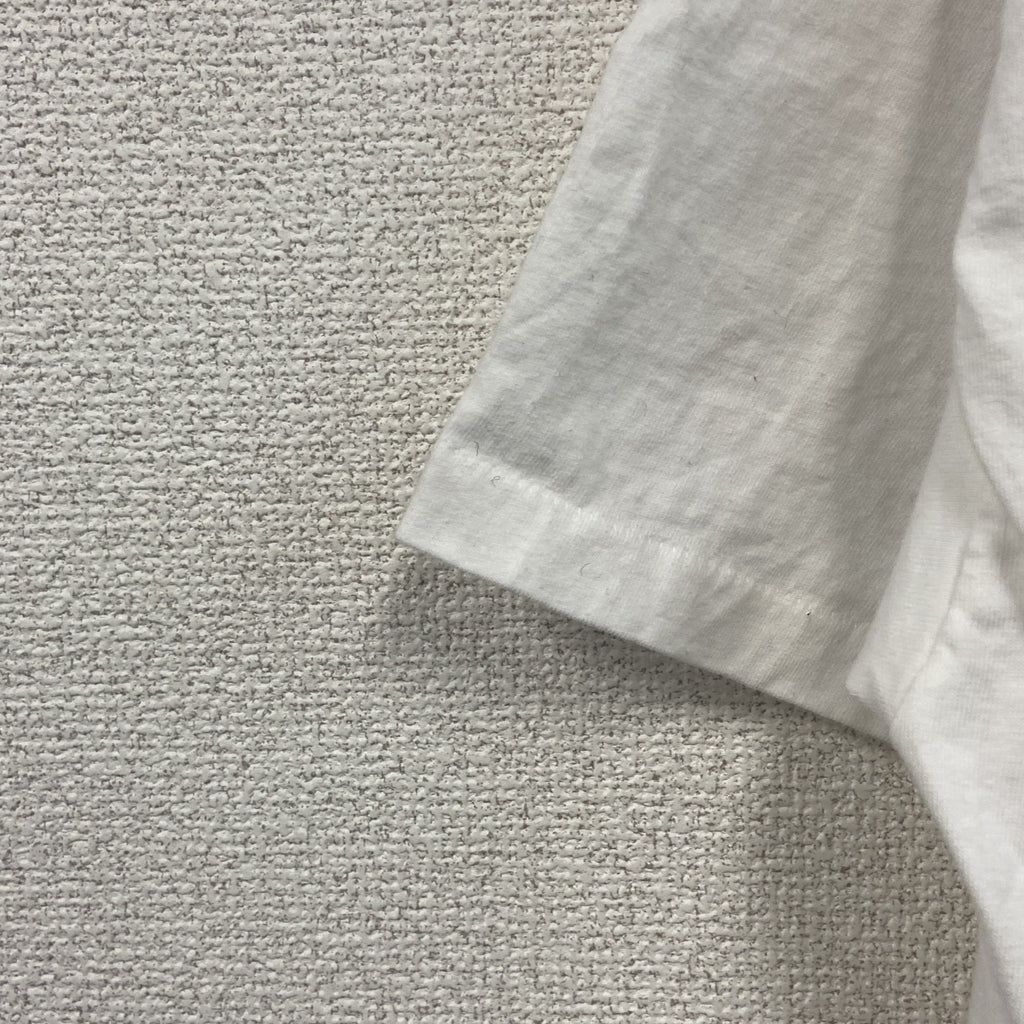 古着 used　Hanes　ヘインズ　半袖プリントTシャツ　シングルステッチ　US製　白　ホワイト　XXLサイズ