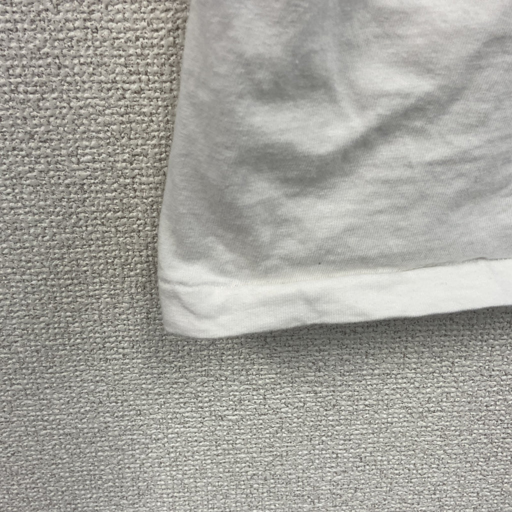 古着 used　Hanes　ヘインズ　半袖プリントTシャツ　シングルステッチ　US製　白　ホワイト　XXLサイズ