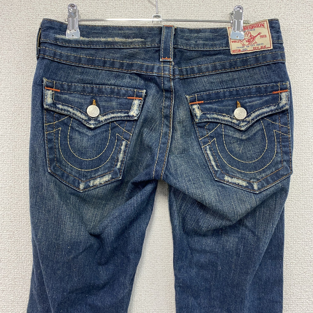 True Religion　トゥルーレリジョン　デニムパンツ/ジーンズ　ジップフライ　インディゴ　27サイズ　古着