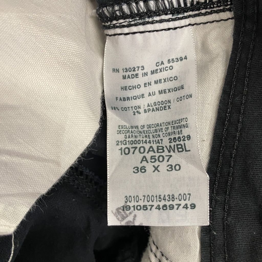 Wrangler　ラングラー　カーゴパンツ　ジップフライ　黒　ブラック　W36サイズ　古着
