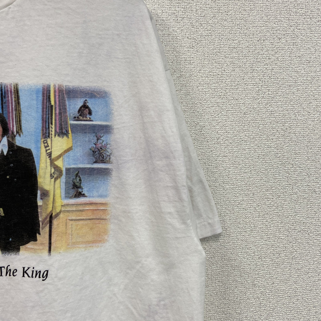 古着 used　Hanes　ヘインズ　半袖プリントTシャツ　シングルステッチ　US製　白　ホワイト　XXLサイズ