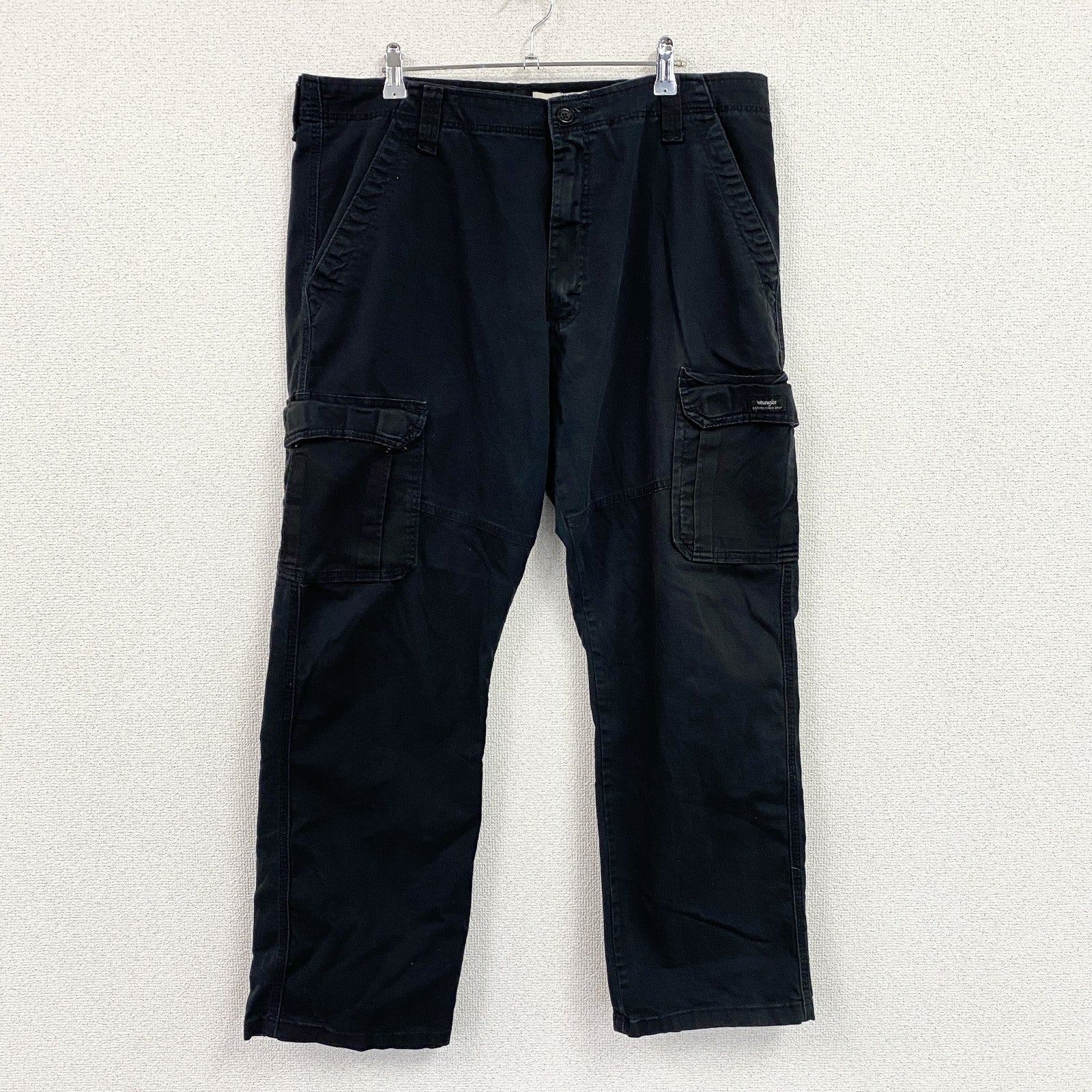 Wrangler　ラングラー　カーゴパンツ　ジップフライ　黒　ブラック　W36サイズ　古着