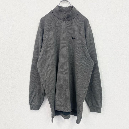 00s　NIKE　ナイキ　ハイネックスウェット/トレーナー　ヴィンテージ　灰色　グレー　Lサイズ