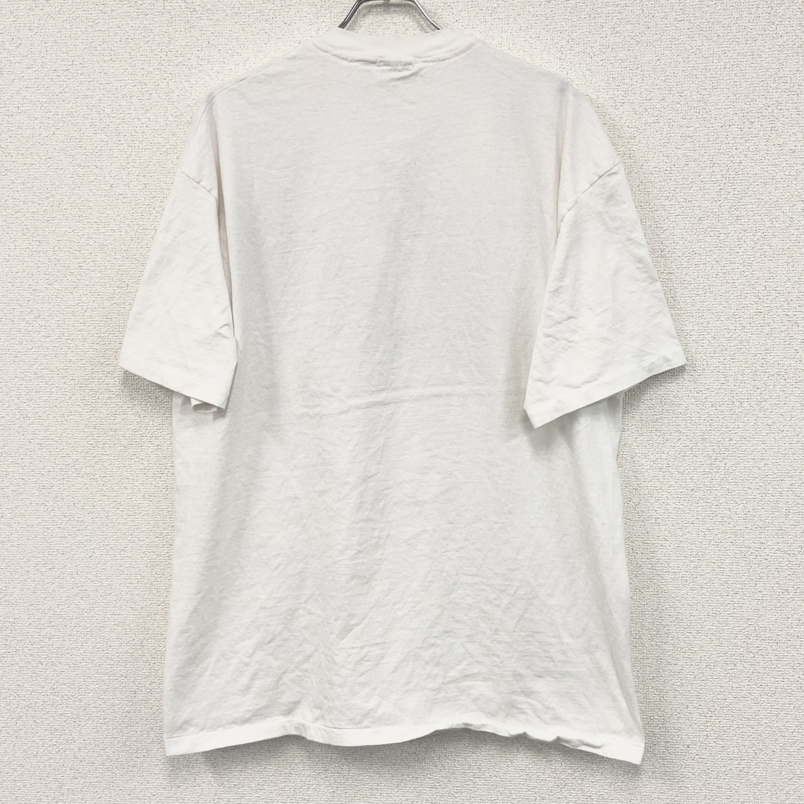 古着 used　Hanes　ヘインズ　半袖プリントTシャツ　シングルステッチ　US製　白　ホワイト　XXLサイズ