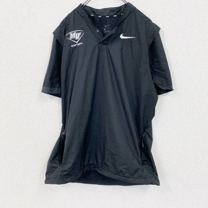 NIKE　ナイキ　半袖ナイロンプルオーバー　黒　ブラック　Mサイズ