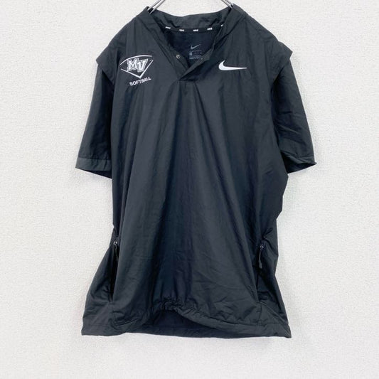 NIKE　ナイキ　半袖ナイロンプルオーバー　黒　ブラック　Mサイズ