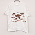 Hanes　ヘインズ　半袖プリントTシャツ　シングルステッチ　白　ホワイト　Lサイズ カットソー メンズ コットン 古着