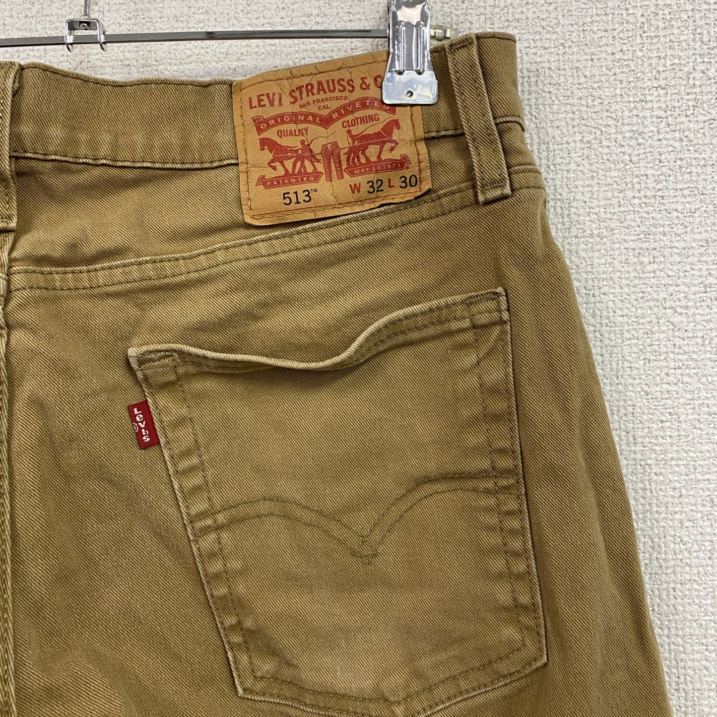 Levi’s　リーバイス　513　デニムパンツ/ジーンズ　ジップフライ　キャメル　W32サイズ