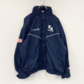 80s～　BOATHOUSE　ボートハウス　GORE-TEX　フルジップジャケット　星条旗　比翼仕立て　紺　ネイビー　Lサイズ　　ヴィンテージ　古着