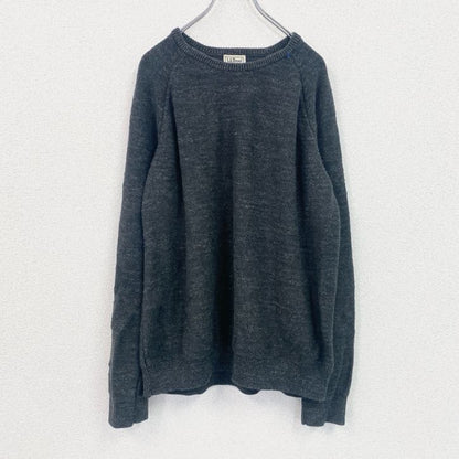 L.L.Bean　エルエルビーン　コットンニットセーター　チャコールグレー　XLサイズ