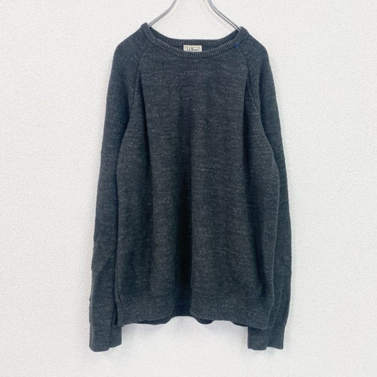 L.L.Bean　エルエルビーン　コットンニットセーター　チャコールグレー　XLサイズ