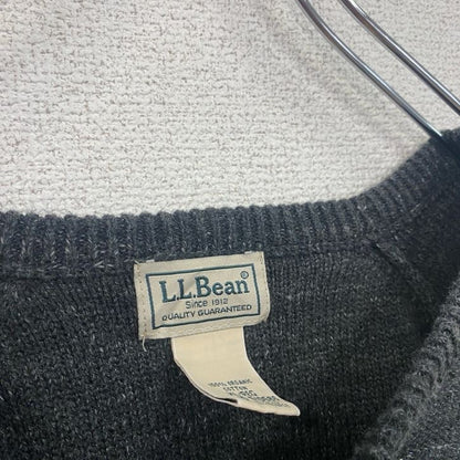 L.L.Bean　エルエルビーン　コットンニットセーター　チャコールグレー　XLサイズ