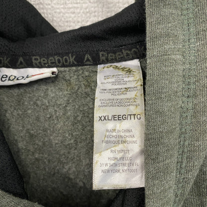 Reebok　リーボック　スウェットパーカー/フーディー　デカロゴ　灰色　グレー　2XLサイズ