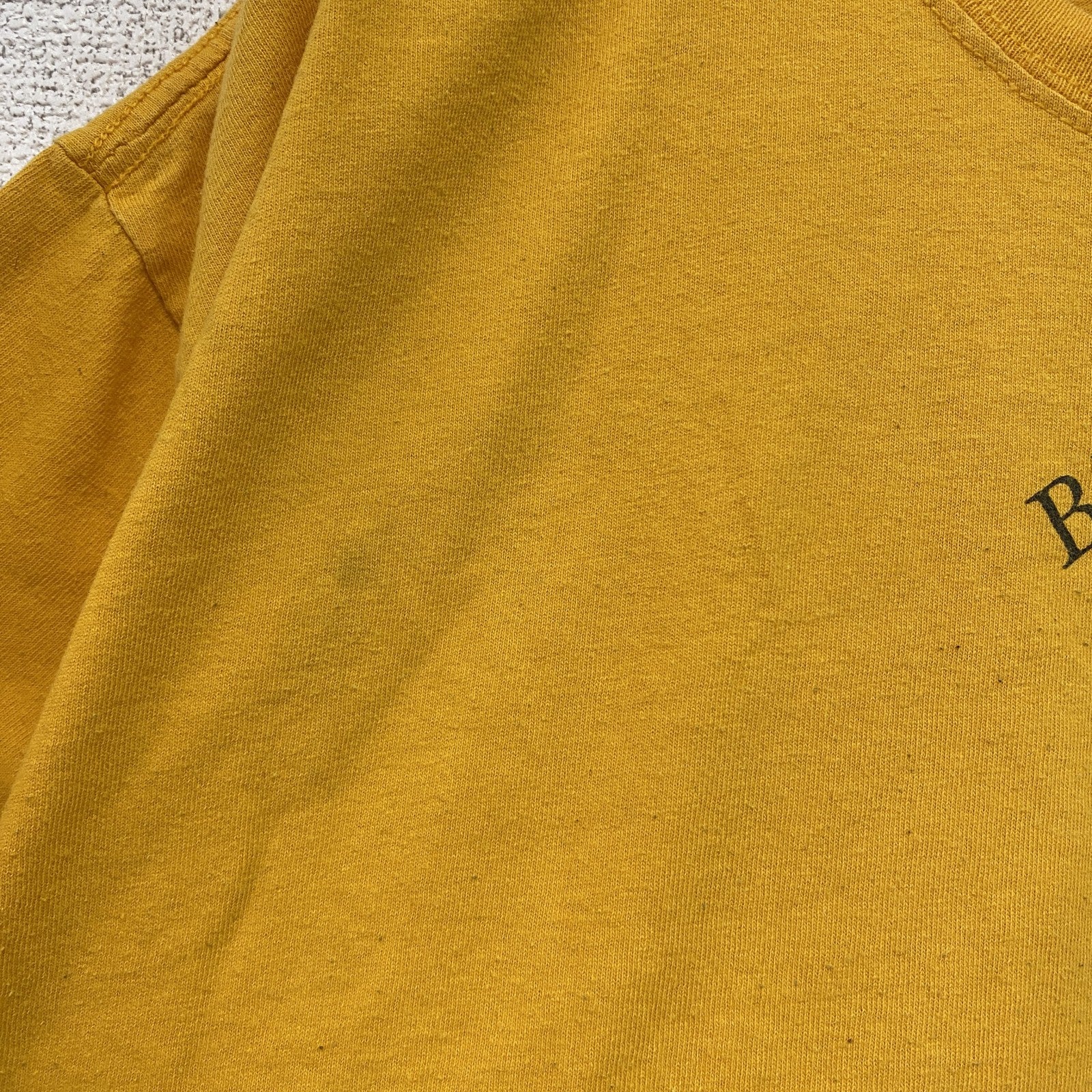 GILDAN　ギルダン　Bristol Pirates　ブリストルパイレーツ　半袖プリントTシャツ　黄色　イエロー　XLサイズ　古着