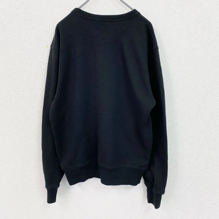 Champion　チャンピオン　スウェット/トレーナー　デカロゴ　刺繍ロゴ　現行　黒　ブラック　Lサイズ　古着