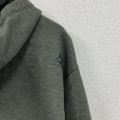 Reebok　リーボック　スウェットパーカー/フーディー　デカロゴ　灰色　グレー　2XLサイズ