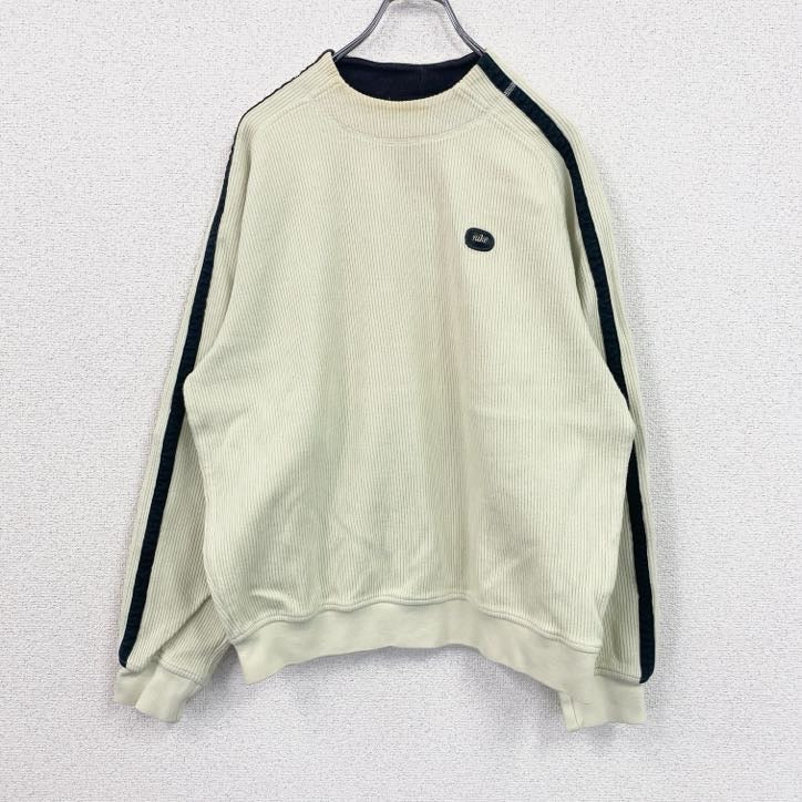 00s　NIKE　ナイキ　コットンニットセーター　ヴィンテージ　白　ホワイト　Mサイズ