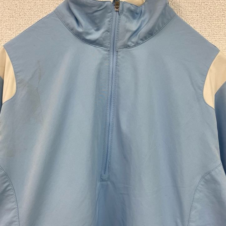 NIKE　ナイキ　ハーフジップナイロンジャケット　水色　ライトブルー　Lサイズ