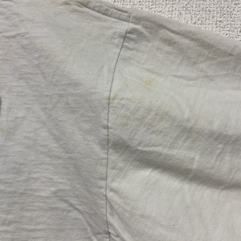 ～00s　RADIAL　半袖プリントTシャツ　BULL DOG FISH　ヴィンテージ　白　ホワイト　古着