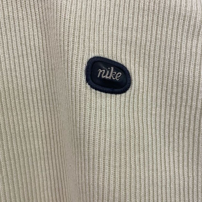 00s　NIKE　ナイキ　コットンニットセーター　ヴィンテージ　白　ホワイト　Mサイズ