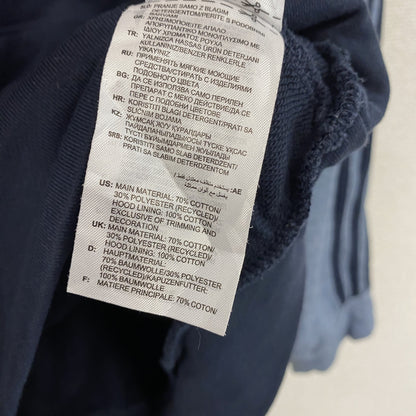 adidas　アディダス　スウェットパーカー/フーディー　パフォーマンスロゴ　紺　ネイビー　XLサイズ