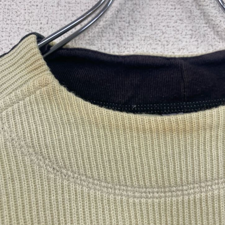00s　NIKE　ナイキ　コットンニットセーター　ヴィンテージ　白　ホワイト　Mサイズ　古着