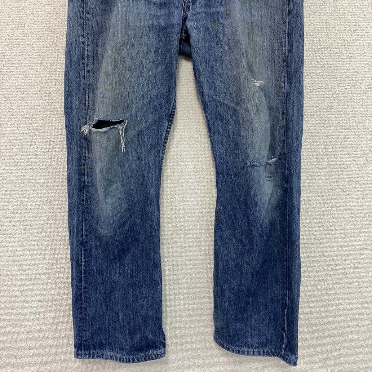 Levi’s　リーバイス　501　デニムパンツ/ジーンズ　ボタンフライ　縦落ち　インディゴ メンズ コットン 古着