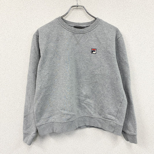 FILA　フィラ　スウェット/トレーナー　前V　灰色　グレー　Lサイズ