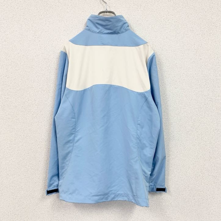 NIKE ナイキ ハーフジップナイロンジャケット 水色 ライトブルー L