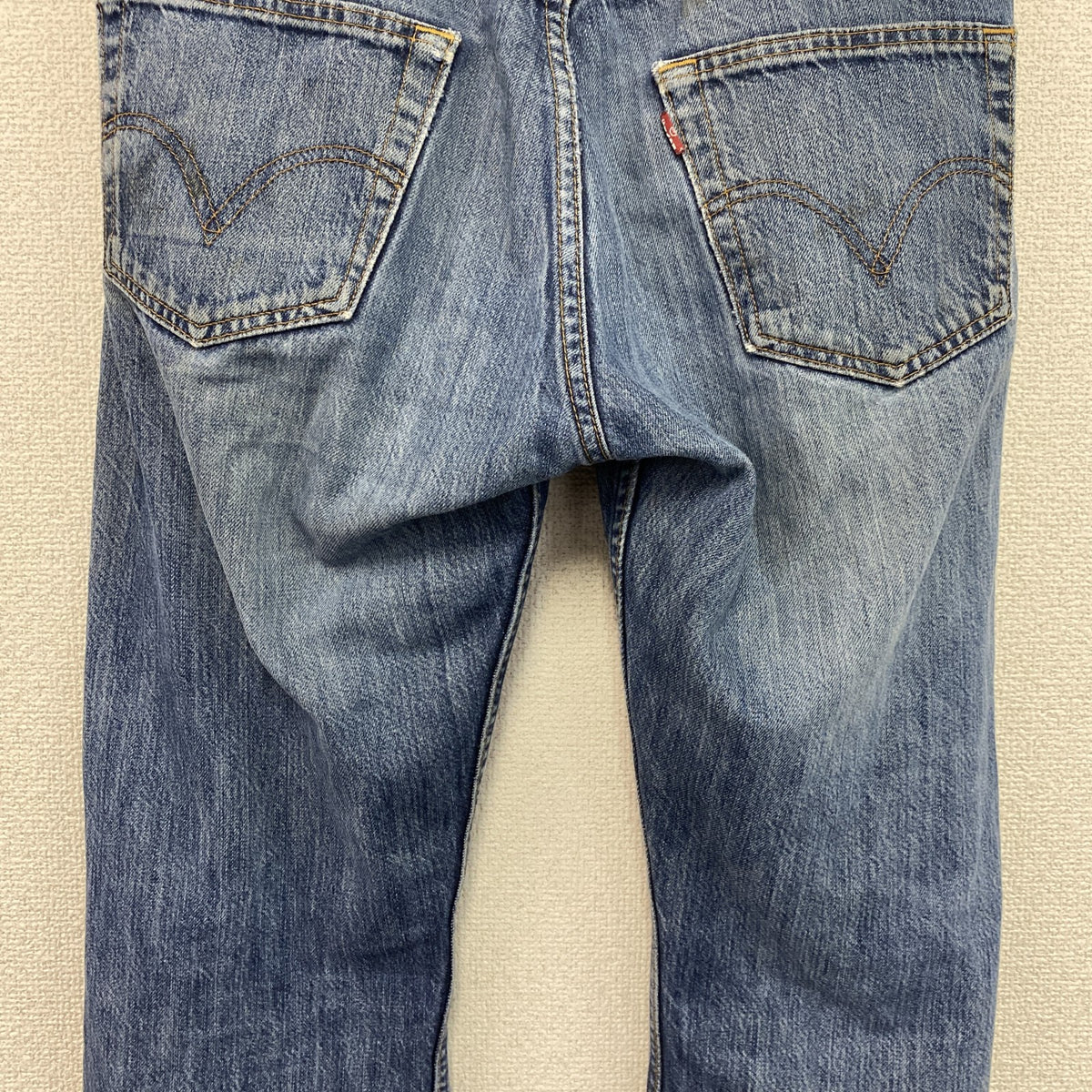 Levi’s　リーバイス　501　デニムパンツ/ジーンズ　ボタンフライ　縦落ち　インディゴ メンズ コットン 古着