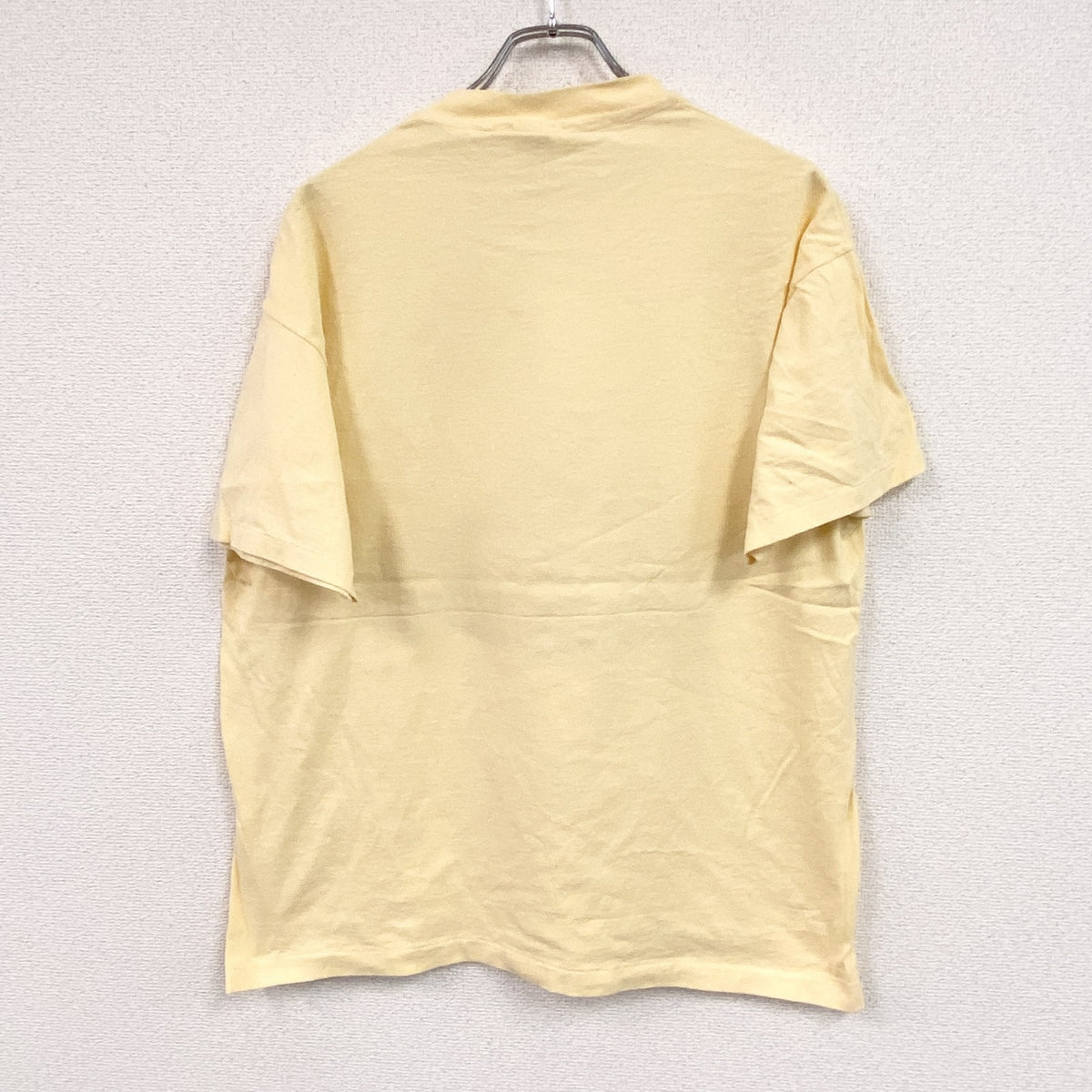 anvil　アンヴィル　半袖プリントTシャツ　黄色　ライトイエロー　XLサイズ カットソー メンズ コットン 古着