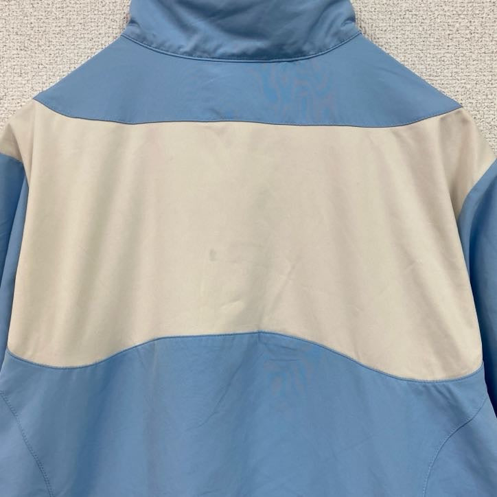 NIKE ナイキ ハーフジップナイロンジャケット 水色 ライトブルー L