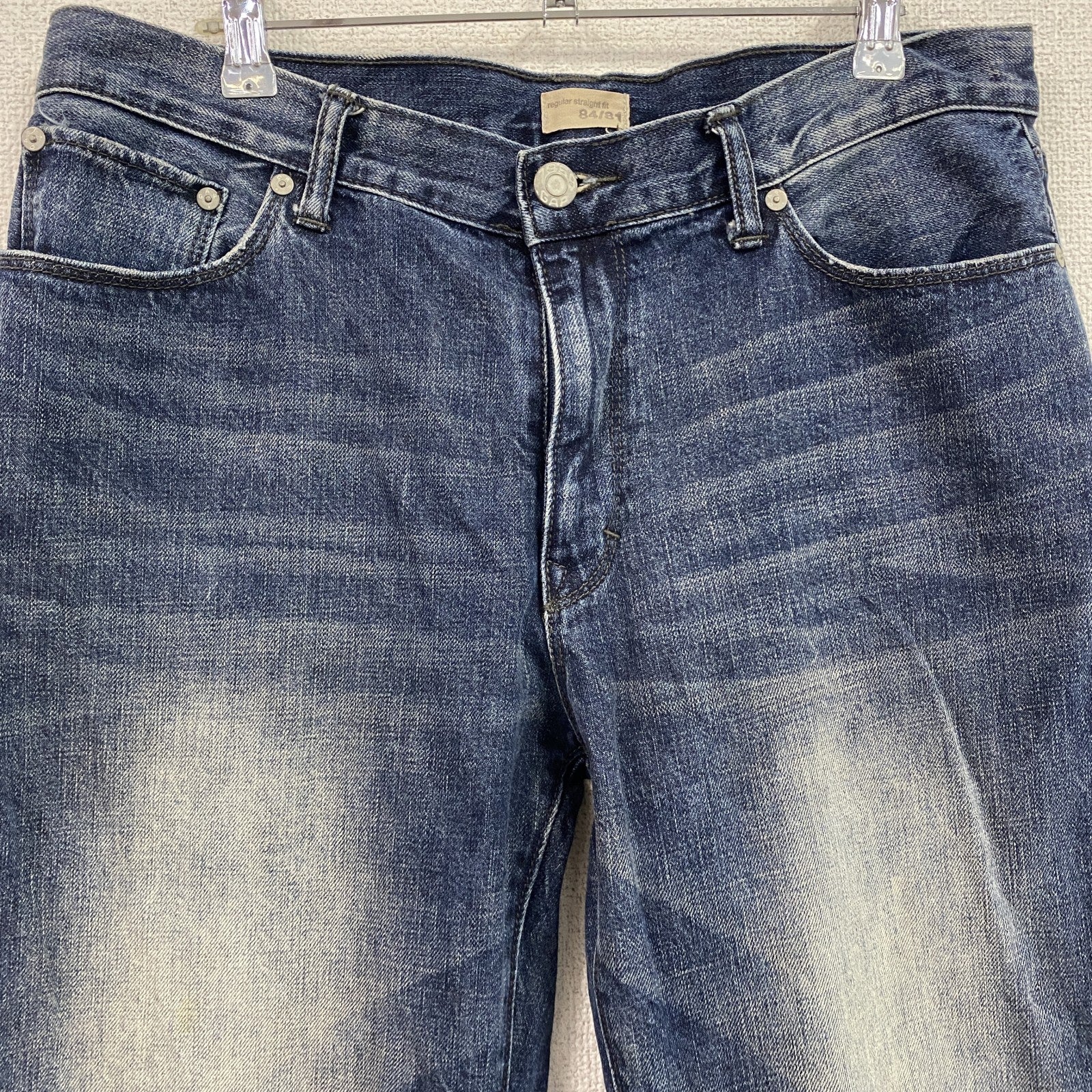 GAP　ギャップ　 デニムパンツ　ヴィンテージ加工　ヒゲ　縦落ち　ハチノス　インディゴ　古着