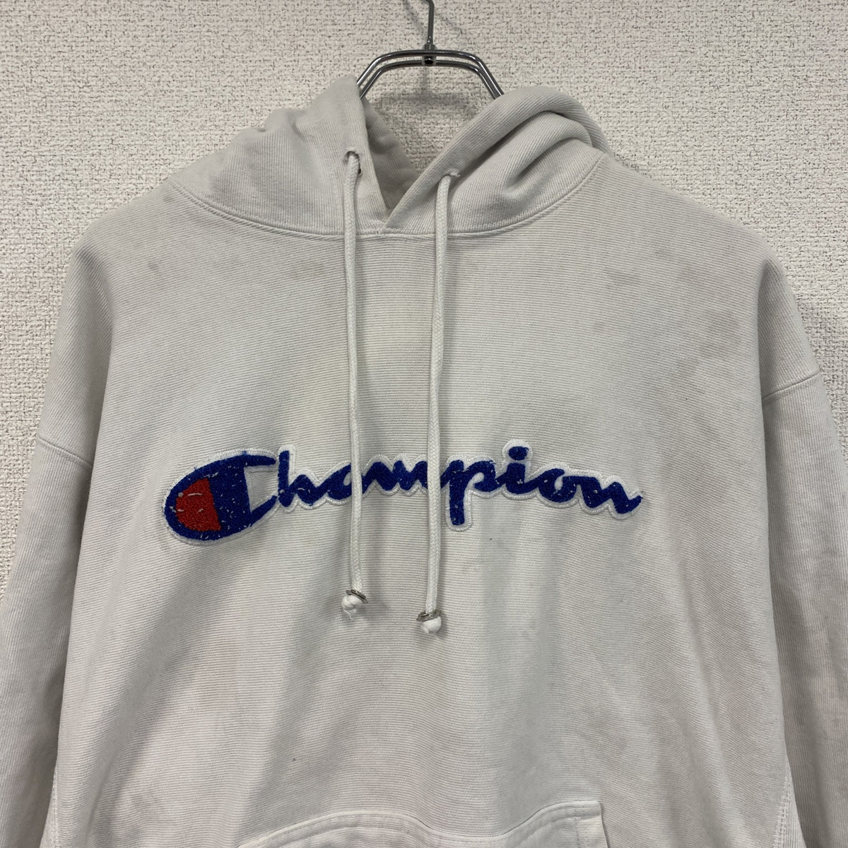 Champion　チャンピオン　リバースウィーブ　スウェットパーカー/フーディー　白　ホワイト　XLサイズ　古着