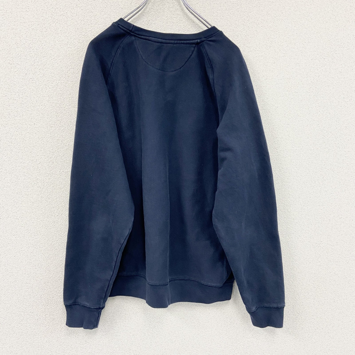Champion　チャンピオン　リバースウィーブ　スウェット/トレーナー　目無し　前V　ラグランスリーブ　現行　ネイビー　紺　2XLサイズ　古着