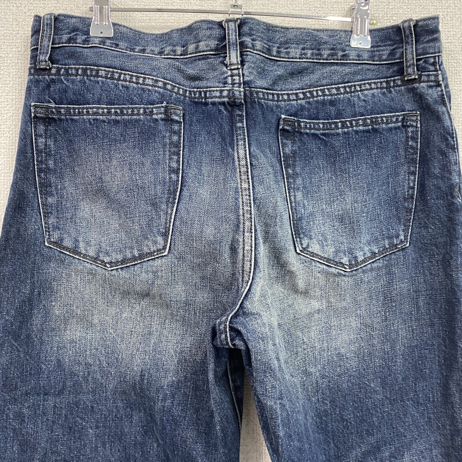 GAP　ギャップ　 デニムパンツ　ヴィンテージ加工　ヒゲ　縦落ち　ハチノス　インディゴ　古着