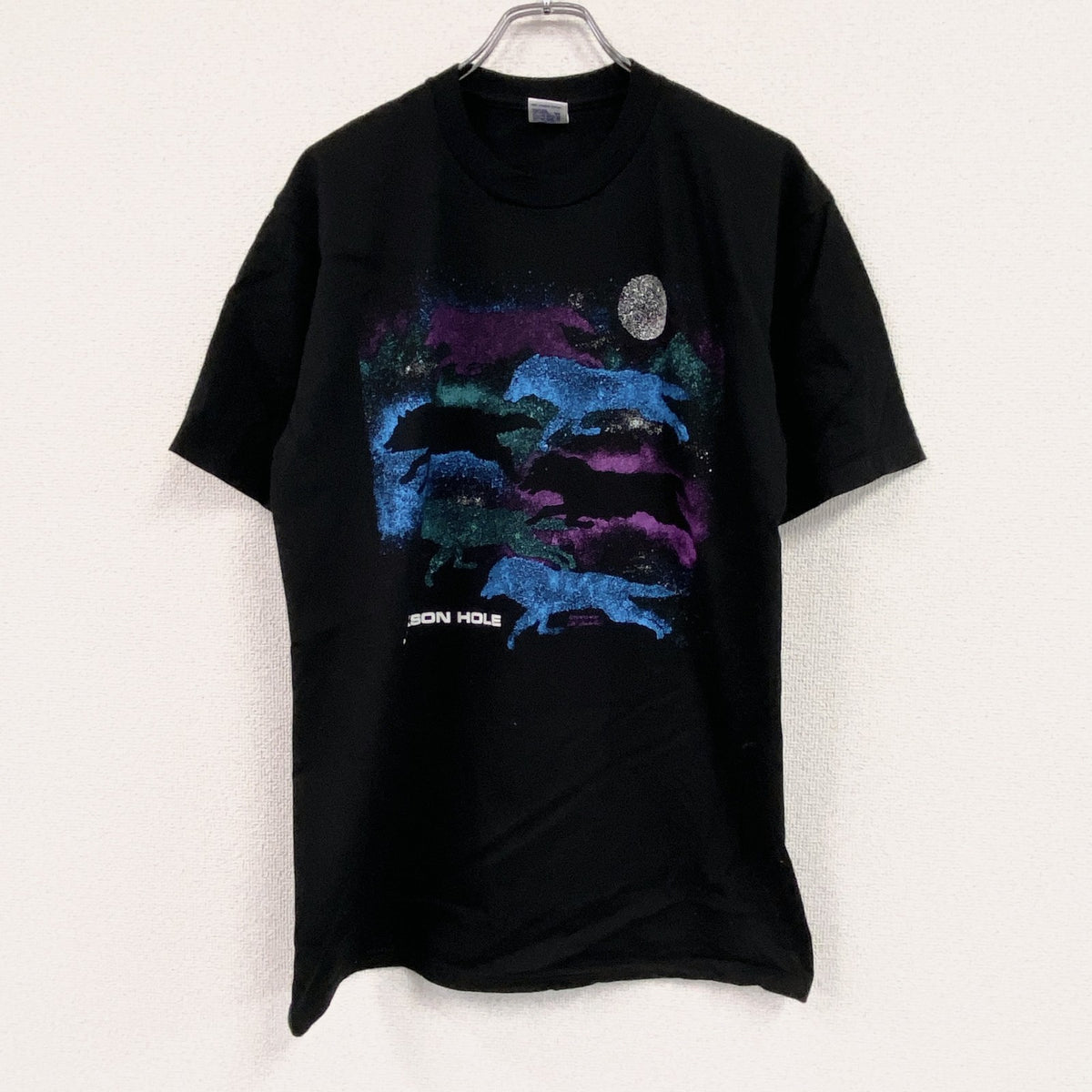 JERZEES　ジャージーズ　半袖プリントTシャツ　黒　ブラック　XLサイズ カットソー メンズ コットン 古着