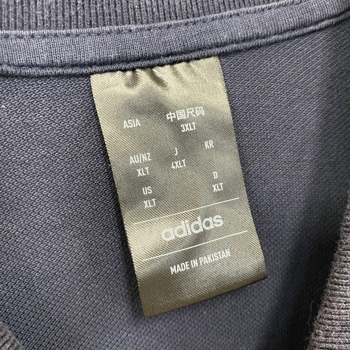 adidas　アディダス　半袖ポロシャツ　フェード　黒　ブラック　XLサイズ　古着