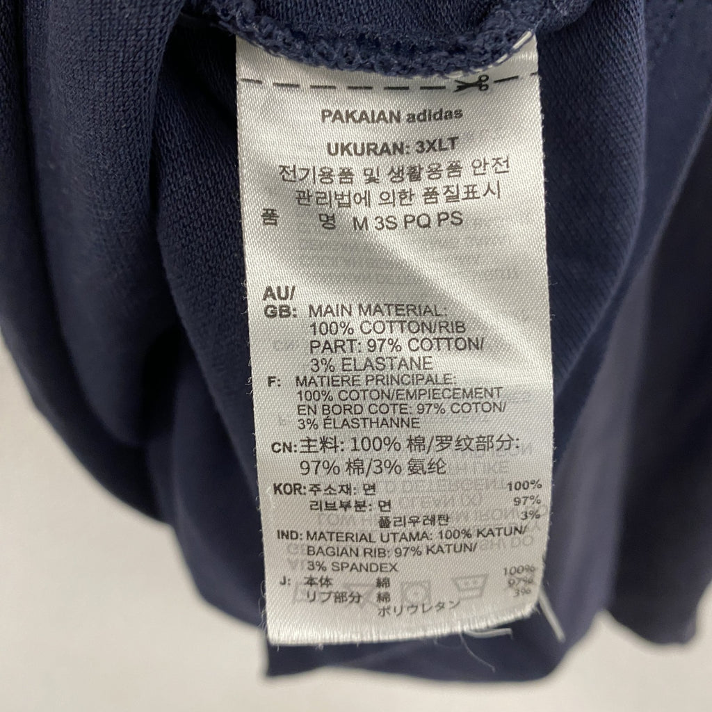adidas　アディダス　半袖ポロシャツ　フェード　黒　ブラック　XLサイズ　古着