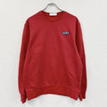 FILA　フィラ　スウェット/トレーナー　ワンポイント　ワッペン　スポーツミックス　クルーネック　赤　レッド　Mサイズ　古着