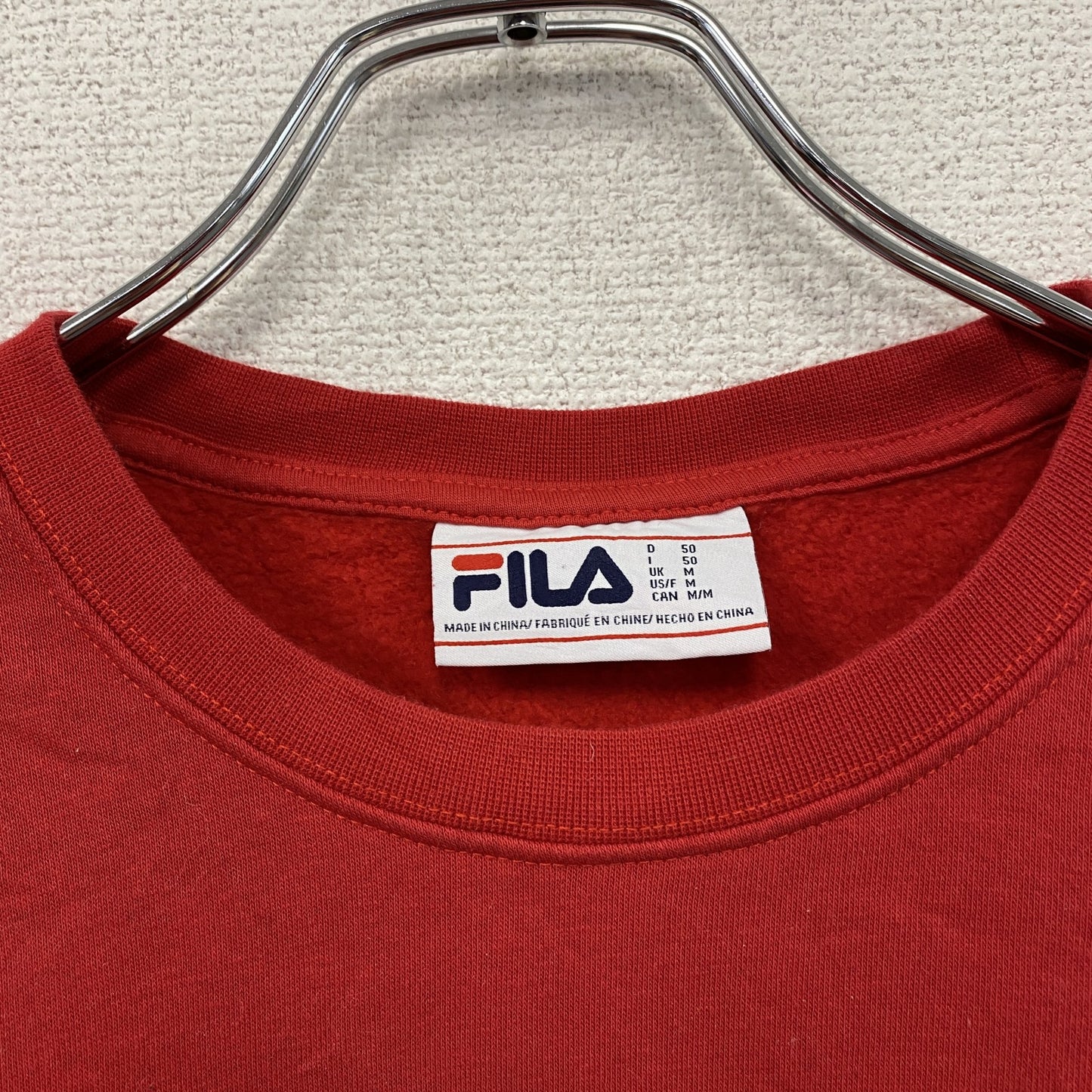 FILA　フィラ　スウェット/トレーナー　赤　レッド　Mサイズ