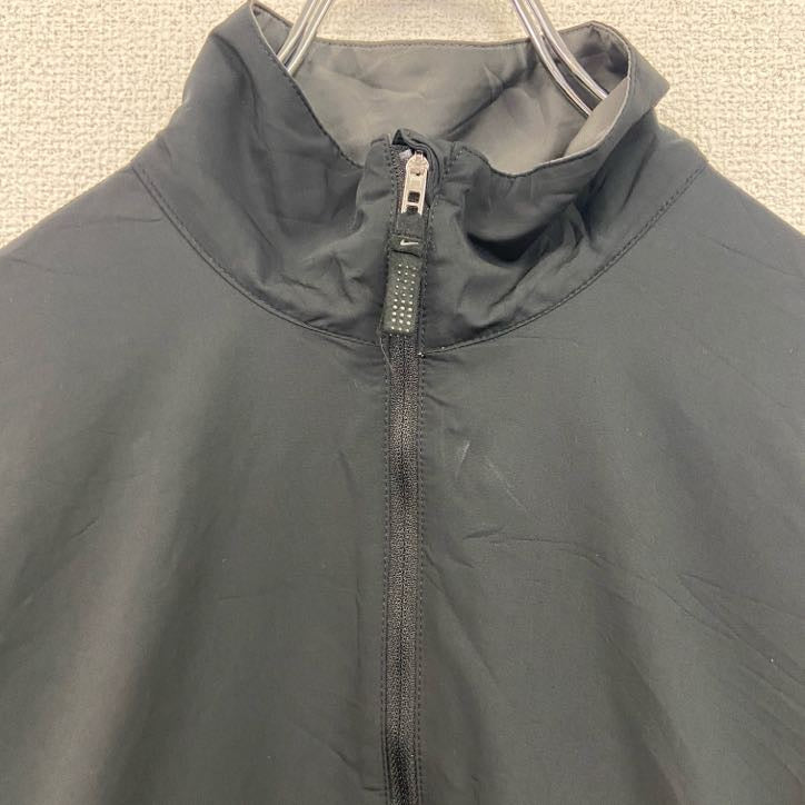 NIKE　ナイキ　ハーフジップナイロンジャケット　黒　ブラック　Lサイズ