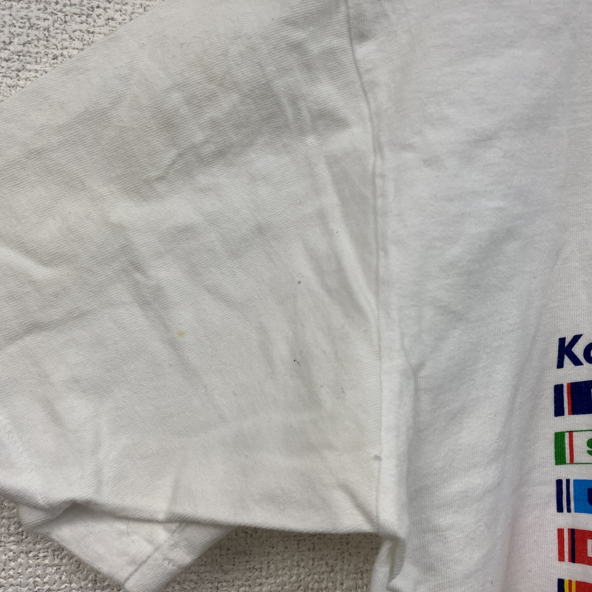 00s　FIFA WORLD CUP　日韓ワールドカップ　半袖プリントTシャツ　ヴィンテージ　白　ホワイト　古着