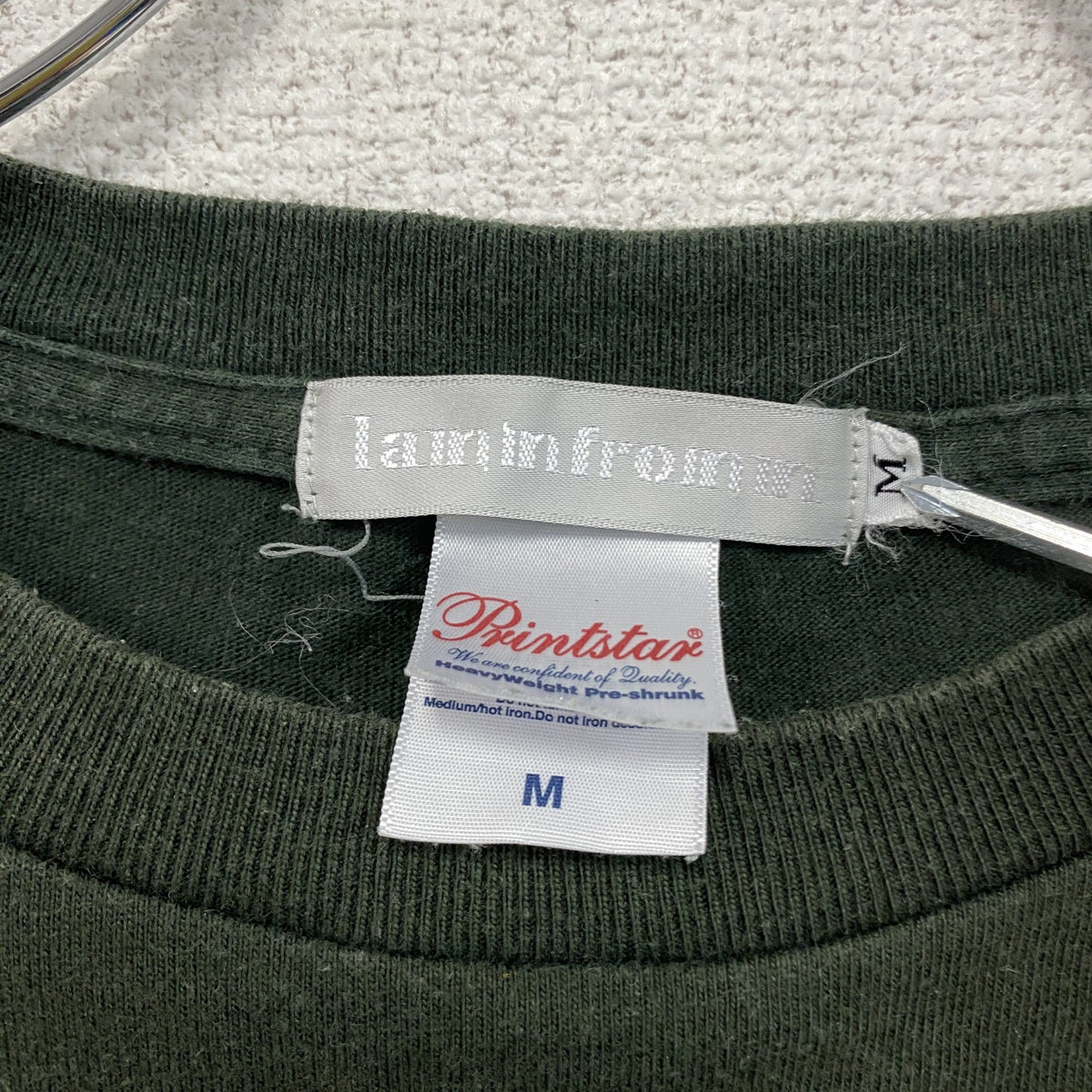 LAMMFROMM　奈良美智　ならよしもと　TIKI TIKI BAMBooooS　半袖プリントTシャツ　オリーブ　Mサイズ　古着