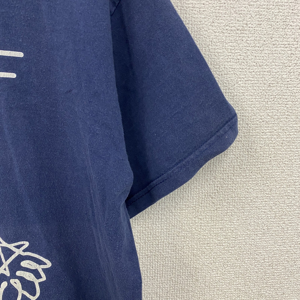 FRUIT OF THE LOOM　ST.NICOLAUS　聖ニコラウス　半袖Tシャツ　紺　ネイビー　Lサイズ　古着