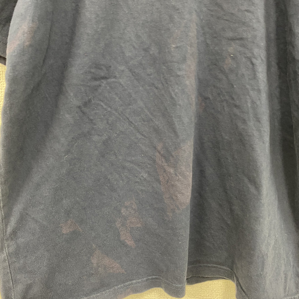 90s～　Weird fish　半袖プリントTシャツ　グラフィックT　ヴィンテージ　紺　ネイビー　Sサイズ　古着