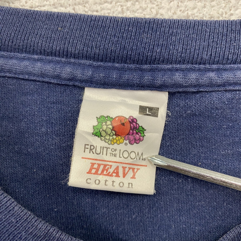 FRUIT OF THE LOOM　ST.NICOLAUS　聖ニコラウス　半袖Tシャツ　紺　ネイビー　Lサイズ　古着