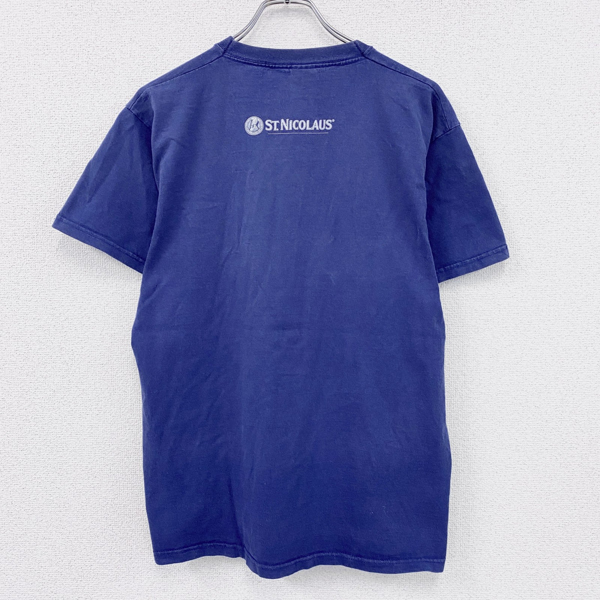 FRUIT OF THE LOOM　ST.NICOLAUS　聖ニコラウス　半袖Tシャツ　紺　ネイビー　Lサイズ　古着