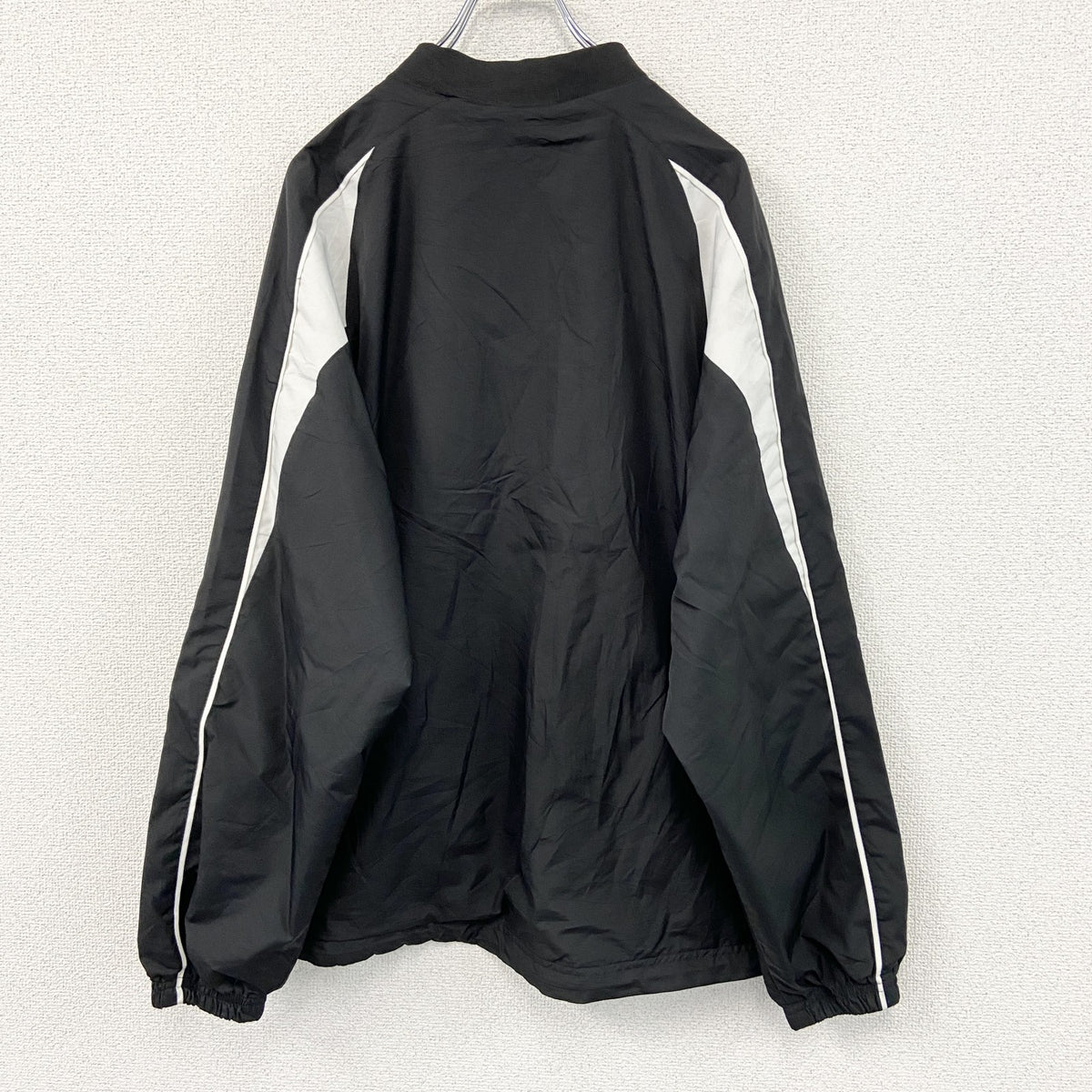 90s　Holloway　ホロウェイ　プルオーバージャケット　ワッペン　アーチプリント　ヴィンテージ　黒　ブラック　Mサイズ　古着