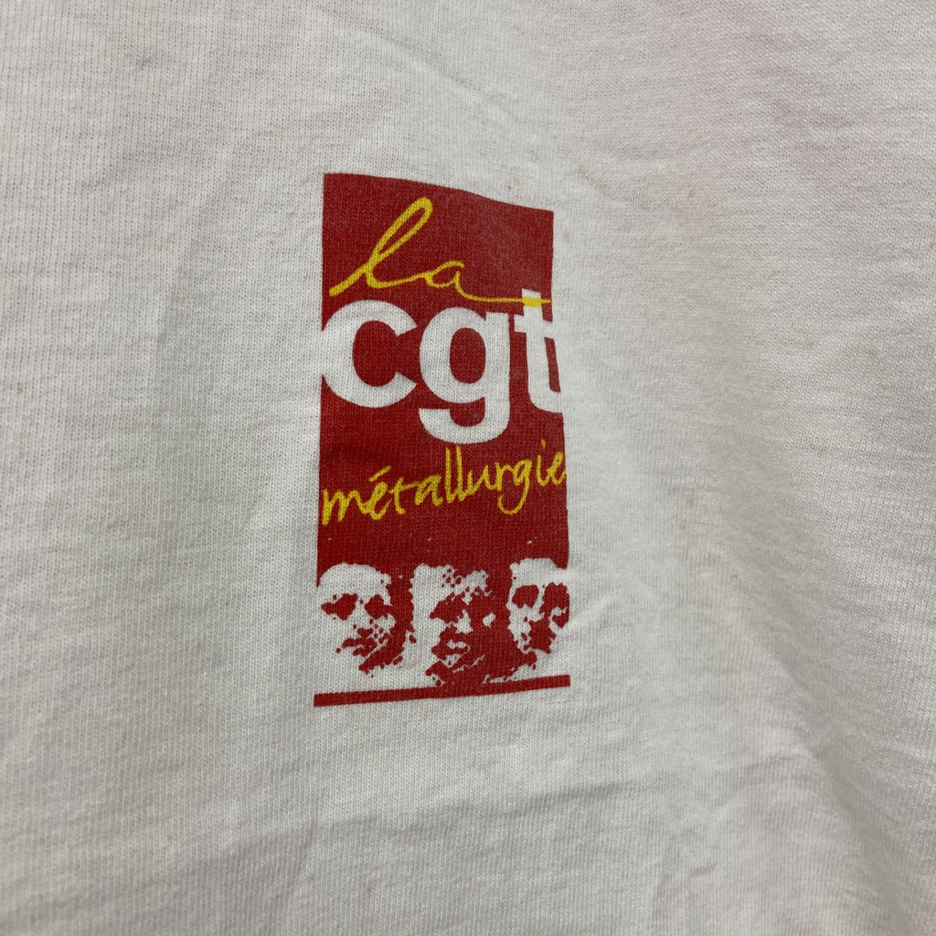 FRUIT OF THE LOOM　フルーツオブザルーム　半袖プリントTシャツ　CGT　白　ホワイト　XLサイズ　古着